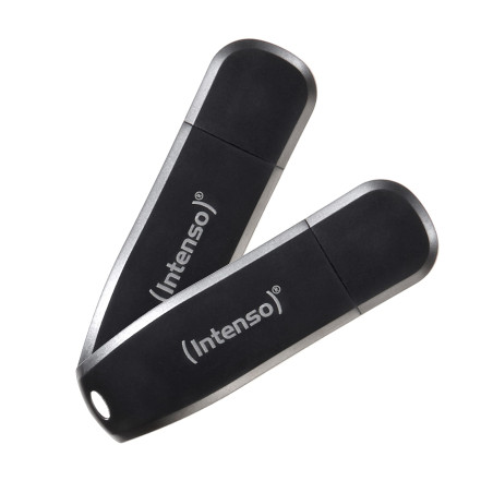 Intenso Speed Line - 2X 64 Go - Clé USB 3.2 Gen 1x1, Noir