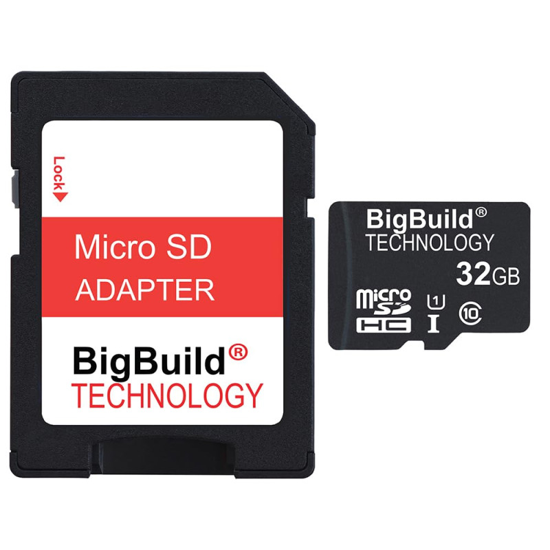 BigBuild Technology 32Go Ultra Rapide Class 10 80Mo/s MicroSD SDHC Carte mémoire pour Tomtom Start 62 Navigator, Adaptateur SD I BigBuild Technology 32Go Ultra Rapide Class 10 80Mo/s MicroSD SDHC Carte mémoire pour Tomtom Start 62 Navigator, Adaptateur SD I