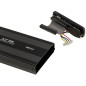 KALEA-INFORMATIQUE Boitier Externe USB pour disques durs IDE 3.5 40 pin avec Alimentation Externe. en Aluminium, Coloris Noir