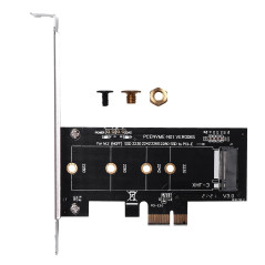 Gokelomg Cartes supplémentaires PCIE vers M2 PCI Express 3.0 X1 vers NVME SSD Prise en charge pour SSD M2 PCIE Raiser 2230 2242