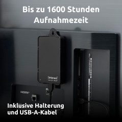 Intenso Memory Play 6021480 Disque Dur Portable 2 to pour TV Externe Portable - 2,5" - 5400 TR/Min - Cache 8 Mo - USB 3 avec Sup
