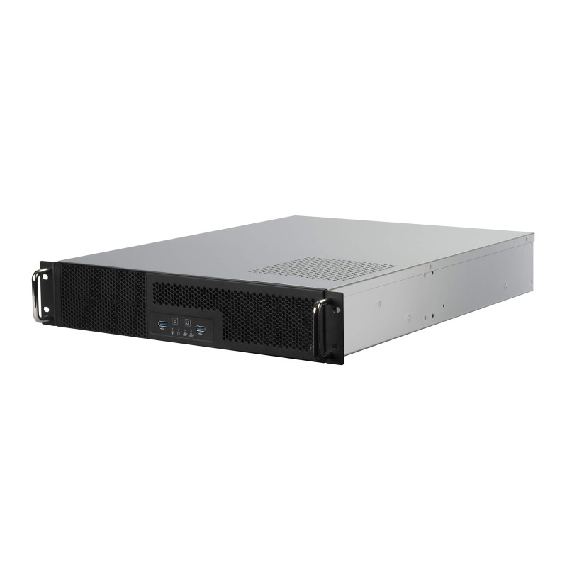 SilverStone Technology RM23-502, Châssis de Serveur de Stockage Industriel ATX rackable Double Baie de Disque 5,25 Pouces 2U ave SilverStone Technology RM23-502, Châssis de Serveur de Stockage Industriel ATX rackable Double Baie de Disque 5,25 Pouces 2U ave