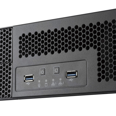 SilverStone Technology RM23-502, Châssis de Serveur de Stockage Industriel ATX rackable Double Baie de Disque 5,25 Pouces 2U ave