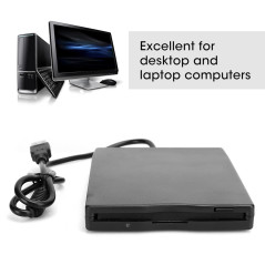 Disque de disquette USB, lecteur de disquette externe USB 3,5" pour Windows10 / 7/8 / VISTA/XP/ME / 2000 / SE / 98, compatible a