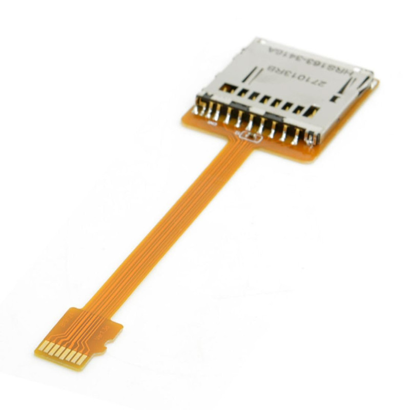 CY Kit pour carte mémoire micro SD TF mâle vers femelle avec câble de rallonge FPC plat souple de 10 cm CY Kit pour carte mémoire micro SD TF mâle vers femelle avec câble de rallonge FPC plat souple de 10 cm