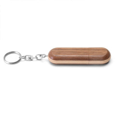 HOZYALE Clé USB 2.0 bicolore en bois avec boîte en bois (32 Go, brun roux)
