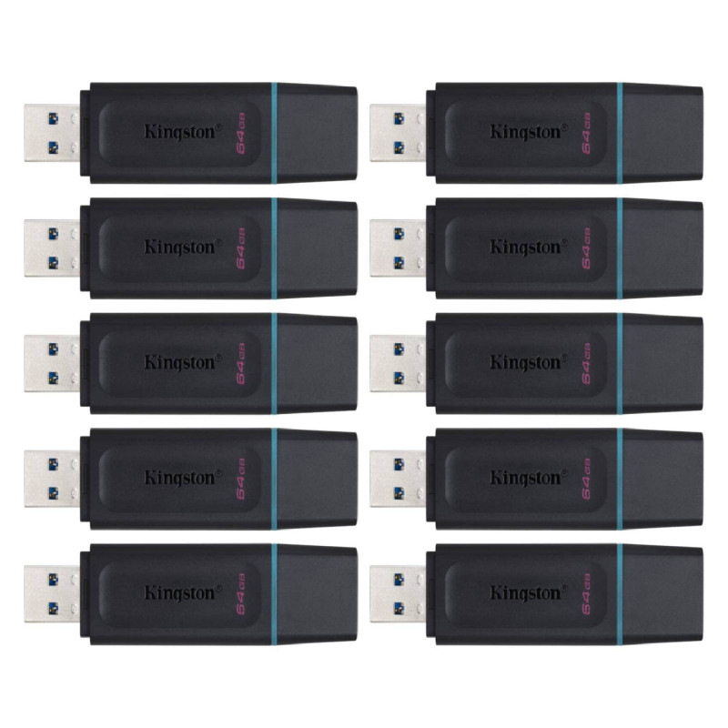 Kingston DataTraveler Exodia Lot de 10 lecteurs Flash 64 Go DTX/64 Go Kingston DataTraveler Exodia Lot de 10 lecteurs Flash 64 Go DTX/64 Go