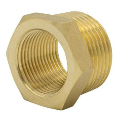 VARIOSAN 15044, Réducteur 1 1/4 x 1" AG/IG, en laiton, adapté à l'eau potable