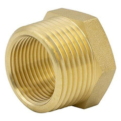VARIOSAN 15044, Réducteur 1 1/4 x 1" AG/IG, en laiton, adapté à l'eau potable