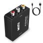 aweskmod Adaptateur RCA vers HDMI, Support 720 1080P pour Caméra, Xbox 360, PS2, PS3, WII, N64, Snes, PSP aweskmod Adaptateur RCA vers HDMI, Support 720 1080P pour Caméra, Xbox 360, PS2, PS3, WII, N64, Snes, PSP