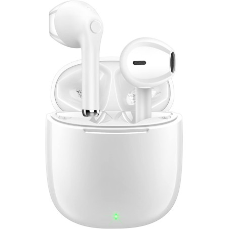 yobola Ecouteurs Bluetooth sans Fil, Ecouteur Bluetooth 5.1 Hi-FI Son Stéréo, Contrôle Tactile, Microphones Intégrés, 25 Heures