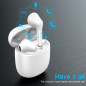 yobola Ecouteurs Bluetooth sans Fil, Ecouteur Bluetooth 5.1 Hi-FI Son Stéréo, Contrôle Tactile, Microphones Intégrés, 25 Heures 