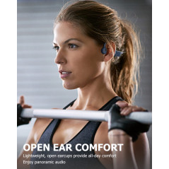 SANOTO Casque Conduction Osseuse Open Ear Bluetooth sans Fil Sport IPX7 Waterproof and Sweatproof Écouteur Osseux Adapté à la Co