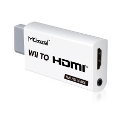 Mcbazel Wii to HDMI Converter, Convertisseur HDMI Wii Adaptateur Vidéo Full HD 1080P avec Audio 3,5 mm