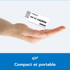 Mcbazel Wii to HDMI Converter, Convertisseur HDMI Wii Adaptateur Vidéo Full HD 1080P avec Audio 3,5 mm