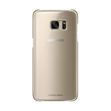 Samsung Coque pour Samsung Galaxy S7 Edge Transparent avec coins en métal