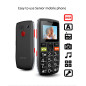 artfone Téléphone Portable Senior Débloqué avec Grandes Touches, Bouton SOS, C1 Senior, Caméra VGA, Radio FM, Haut-Parleur de Bo