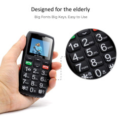 artfone Téléphone Portable Senior Débloqué avec Grandes Touches, Bouton SOS, C1 Senior, Caméra VGA, Radio FM, Haut-Parleur de Bo