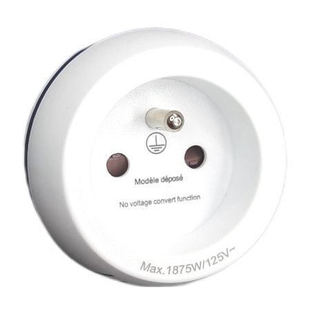 Adaptateur De Voyage France Vers États-Unis / USA - Gamme Bulle- BB0166 - LTE Design - Leach Travel Europe