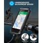 LUROON Support Téléphone Vélo Moto Scooter, Universel Ecran Tactile Etanche Rotation à 360 VTT Support Guidon Housse De Téléphon LUROON Support Téléphone Vélo Moto Scooter, Universel Ecran Tactile Etanche Rotation à 360 VTT Support Guidon Housse De Téléphon