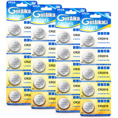 Batterie au Lithium CR 2016, Blister de 20 Piles Lithium 3V
