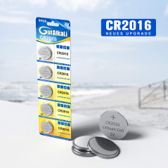 Batterie au Lithium CR 2016, Blister de 20 Piles Lithium 3V
