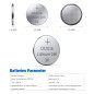 Batterie au Lithium CR 2016, Blister de 20 Piles Lithium 3V