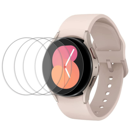 4 Pièce Protection D'écran Compatible pour Samsung Galaxy Watch 5/4 40mm,Protecteur D'écran Verre Trempé pour Samsung Galaxy Wat
