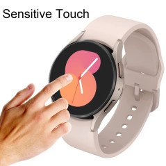 4 Pièce Protection D'écran Compatible pour Samsung Galaxy Watch 5/4 40mm,Protecteur D'écran Verre Trempé pour Samsung Galaxy Wat