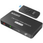 Switch HDMI 4K 60Hz, KOOFIT Multiprise Multi HDMI Commutateur Switch 3 Entrées 1 Sortie, Commutateur avec Télécommande Supporte Switch HDMI 4K 60Hz, KOOFIT Multiprise Multi HDMI Commutateur Switch 3 Entrées 1 Sortie, Commutateur avec Télécommande Supporte