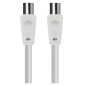 EMOS Câble d'antenne coaxial 2,5 m - Câble coaxial pour télévision numérique, TV, récepteur, SAT, double blindage - Fiche coaxia EMOS Câble d'antenne coaxial 2,5 m - Câble coaxial pour télévision numérique, TV, récepteur, SAT, double blindage - Fiche coaxia