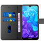 Tenphone Etui Coque pour Huawei Y5 2019, Protection Housse en Cuir Portefeuille Livre,[Emplacements Cartes],[Fonction Support],[