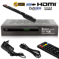 hd-line 2225 Pro Récepteur Satellite numérique (HDTV, DVB-S/DVB-S2, HDMI, péritel, 2 Ports USB, Full HD 1080p) [Préprogrammé pou