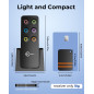 Esky Localisateur de Clés, Localisateur d'Objets 80 DB Perdus sans Fil Key Finder avec 6 Récepteurs RF, Télécommande sans Fil Lo Esky Localisateur de Clés, Localisateur d'Objets 80 DB Perdus sans Fil Key Finder avec 6 Récepteurs RF, Télécommande sans Fil Lo
