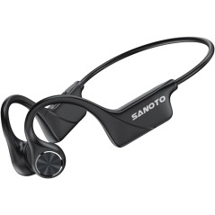 SANOTO Casque Conduction Osseuse Bluetooth Open Ear Casque Bluetooth sans Fil Sport IPX5 Étanche et Anti-poussière Conduction Os