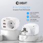 Unidapt Prise USB Secteur Multiple, Chargeur Rapide 20W avec 1 Prise AC, 1 USB-C PD et 2 Ports USB QC 3.0, Adaptateur Murale Éle Unidapt Prise USB Secteur Multiple, Chargeur Rapide 20W avec 1 Prise AC, 1 USB-C PD et 2 Ports USB QC 3.0, Adaptateur Murale Éle