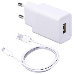 Chargeur Secteur et Câble pour Huawei P10 Lite/P9 Lite/Y7/Y6/P Smart 2019/P8/P8 Lite/Y6P/Y5P/Y6S,Mate 8/7/9,Honor 8X/9 lite/7/6/