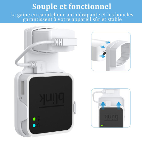 Cozycase Support Mural pour Module Blink Sync Module, Wall Mount sur Prise pour concentrateur WiFi de caméra de sécurité extérie