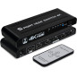 TCNEWCL 4K Switch HDMI 5 entrées 1 Sortie, 5x1 Commutateur 5 Ports avec Télécommande Prise en Charge 4K UHD 3D, Multiprise pour TCNEWCL 4K Switch HDMI 5 entrées 1 Sortie, 5x1 Commutateur 5 Ports avec Télécommande Prise en Charge 4K UHD 3D, Multiprise pour