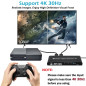TCNEWCL 4K Switch HDMI 5 entrées 1 Sortie, 5x1 Commutateur 5 Ports avec Télécommande Prise en Charge 4K UHD 3D, Multiprise pour TCNEWCL 4K Switch HDMI 5 entrées 1 Sortie, 5x1 Commutateur 5 Ports avec Télécommande Prise en Charge 4K UHD 3D, Multiprise pour