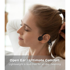 ZRUHIG Casque Conduction Osseuse, Ecouteurs Bluetooth 5.2 sans Fil avec Micro, Casque de Sport étanche IP67 pour Le Jogging, la