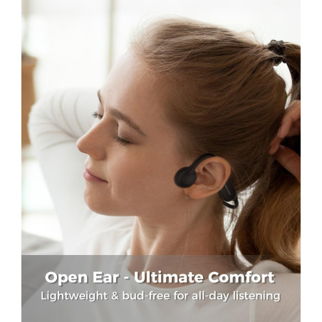 ZRUHIG Casque Conduction Osseuse, Ecouteurs Bluetooth 5.2 sans Fil avec Micro, Casque de Sport étanche IP67 pour Le Jogging, la