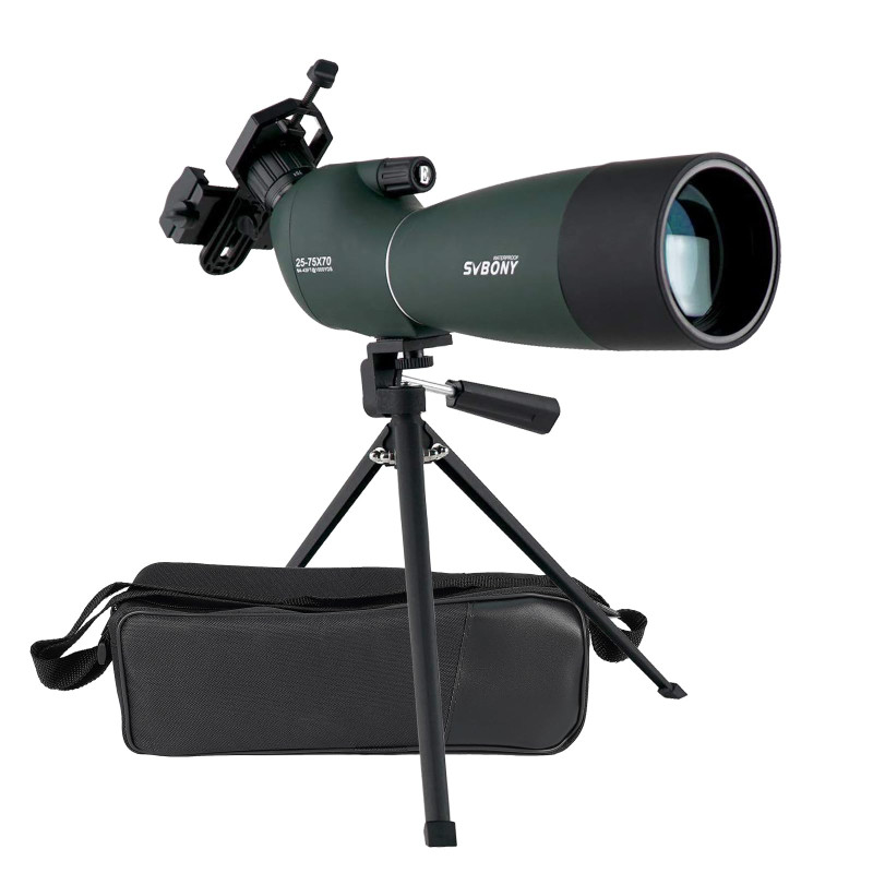 Svbony SV28 Longue Vue 25-75x70 Bak4 Porro Prisme Imperméable Monoculaire Longue Vue Puissante Adaptateur de Téléphone Trépied p Svbony SV28 Longue Vue 25-75x70 Bak4 Porro Prisme Imperméable Monoculaire Longue Vue Puissante Adaptateur de Téléphone Trépied p