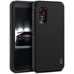 BEZ Coque pour Samsung Xcover 5, Housse Etui pour Samsung Galaxy Xcover 5 Antichoc Survivor Double Protection Resistante, Noir