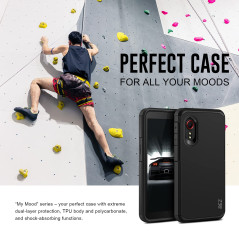 BEZ Coque pour Samsung Xcover 5, Housse Etui pour Samsung Galaxy Xcover 5 Antichoc Survivor Double Protection Resistante, Noir