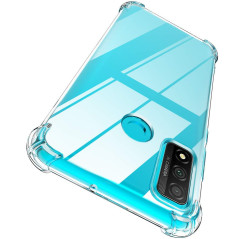 Garegce Coque Compatible avec Huawei P Smart 2020, 2 Pack Verre trempé Protecteur écran, Transparente Silicone Antichoc Bumper C
