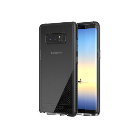 Tech21 "Evo Check" Coque de Protection pour Samsung Galaxy Note 8 avec Technologie Flexshock - Gris Fumé/Noir