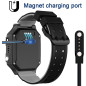 Chargeur Magnétique Universel pour Montre Connectée, 4-Pin (pas de 7,62 mm) - Câble de Recharge à Aspiration Magnétique Compatib Chargeur Magnétique Universel pour Montre Connectée, 4-Pin (pas de 7,62 mm) - Câble de Recharge à Aspiration Magnétique Compatib