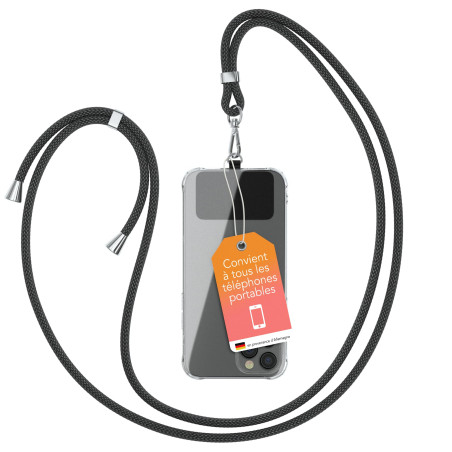 EAZY CASE Chaîne Universelle pour téléphone Portable adaptée à Tous Les Smartphones Tour de Cou Housse avec Cordon Sangle pour t