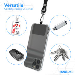 EAZY CASE Chaîne Universelle pour téléphone Portable adaptée à Tous Les Smartphones Tour de Cou Housse avec Cordon Sangle pour t